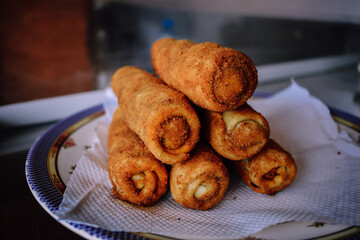 Chicken roll in the evening snacks