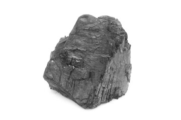 coal on a white background