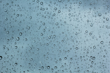 water drops on glass