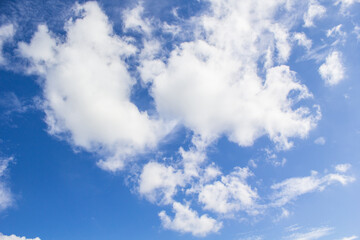 Fototapeta premium blue sky with white clouds