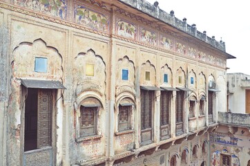 Obraz premium Nawalgarh Havelis, Jhunjhunu, Rajasthan