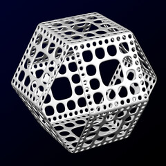 Abstarct background - cellular structures. 3D rendering.