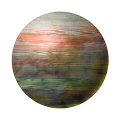 Abstract planet. ball in the form of a planet. texture in a circle of bright color. astronomical object