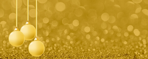 Background for a Christmas card. Golden new year background. Christmas, holiday, greetings. Background for advertising and business.