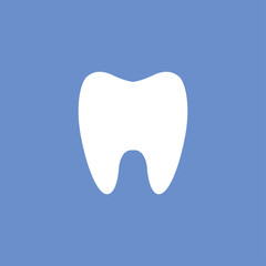 Tooth vector icon. Dentist symbol.