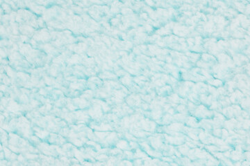 Teal sherpa plush material background