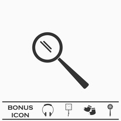 Search icon flat.