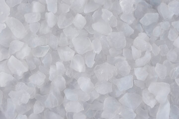 Crystals of sea salt close up.