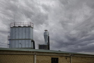 Obraz premium Metal storage tanks