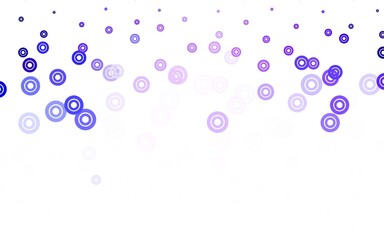 Light Purple vector pattern with spheres.