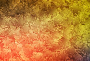 Light Red, Yellow vector elegant template with roses, flowers.