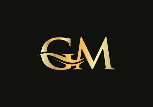 Premium Square Png Shape Gm Logo Icon, Minimalist GM Luxury Png