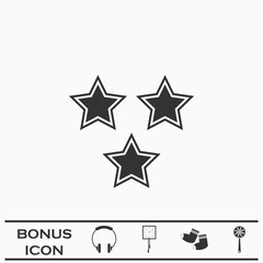 Obraz premium Star icon flat.