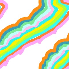 Color Seamless River Pattern (Colorful Lines)