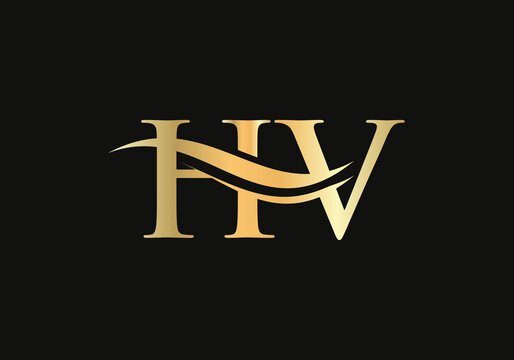 HV Logo for luxury branding. Elegant and stylish design for your company. 