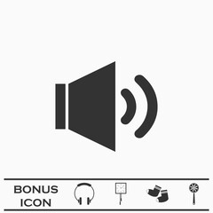 Sound icon flat.