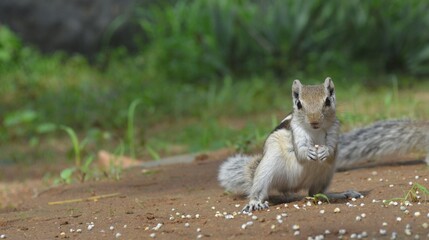 squirrel on the ground
