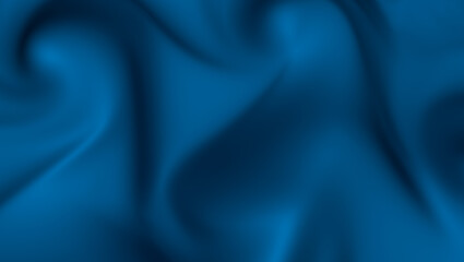 Background of blue fabric. Beautiful smooth folds of fabric. Background for advertising. 3d rendering.