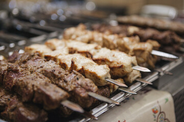 grilled meat on the grill