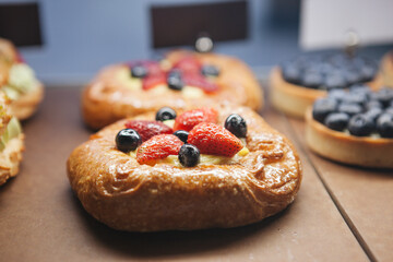 tart with berries