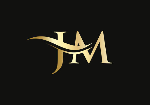 Premium JMletter logo design. JM Logo for luxury branding. Elegant and stylish design for your company. 