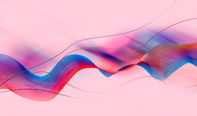red blue wavy background