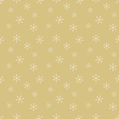 Set of simple seamless retro gold texture Christmas patterns. Vector illustration EPS 10.