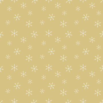 Set Of Simple Seamless Retro Gold Texture Christmas Patterns. Vector Illustration EPS 10.