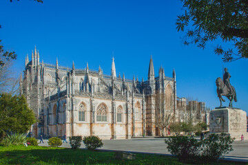 Fototapeta premium view on the ancient portugal monastery of Batalha