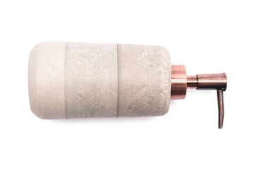 Liquid soap dispenser isolated on the white background.