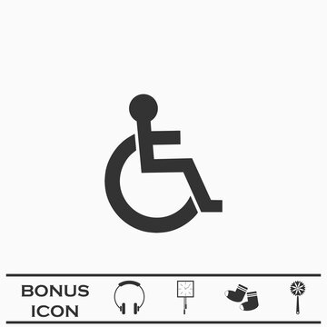 Disabled icon flat