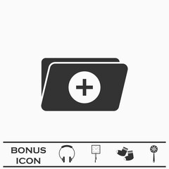 Add Folder icon flat