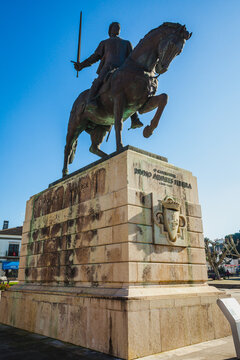 monument of horse rider - portuguese constable