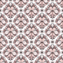Fototapeta premium WHITE BACKGROUND WITH BEIGE PLANT ELEMENTS