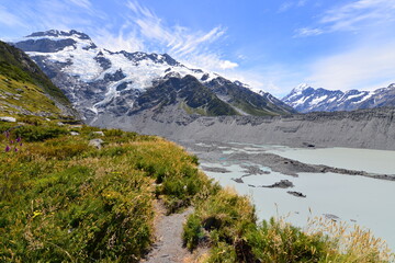 Naklejka na ściany i meble View from Kea Point in Mt. Cook National Park