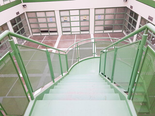 stairs inside windows building architecture university of ioannina greece