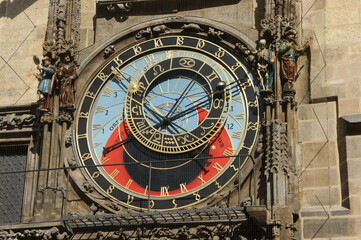 Fototapeta na wymiar the astronomical clock of prague