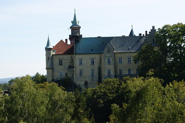 A big castle in the Czech Republic 