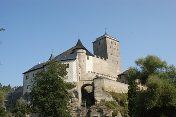 Fototapeta na wymiar The castle Kost in the Udoli Plakanek valley of the Cesky Raj in the Czech Republic
