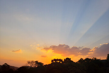 Fototapeta na wymiar Sunset in Monte Verde, Camanducaia, Minas Gerais