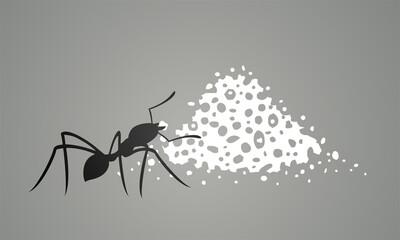 Ant working draw