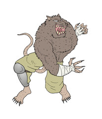 Mutant rat illustration