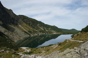 Fototapeta na wymiar a very beautiful landscape in Poland. These are the high tatra mountains 