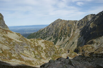 a very beautiful landscape in Poland. These are the high tatra mountains

