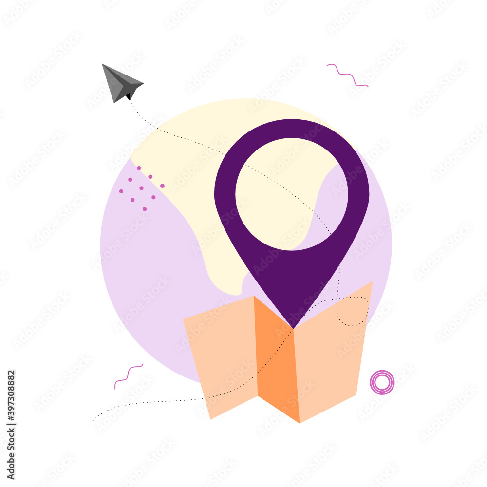Aufkleber modern flat design isometric concept of global access banner template for website and mobile develop