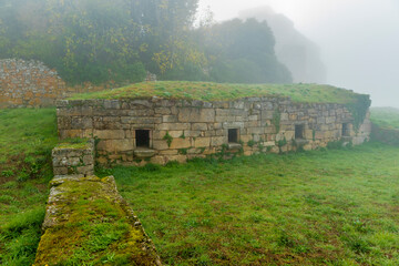 Castle ruins in Monterrei, Spain