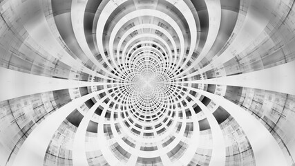 3D illustration of abstract fractal for creative design