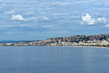 Scenic view of Nice, France on the French Rivera 