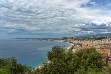 Naklejka premium Scenic view of the French Rivera - Nice, France