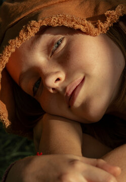 Portrait of a beautiful girl outdoor